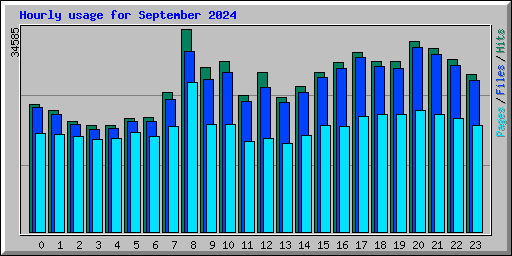 Hourly usage for September 2024